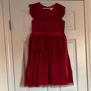 Wonder Nation Red Layered Kids Dress
